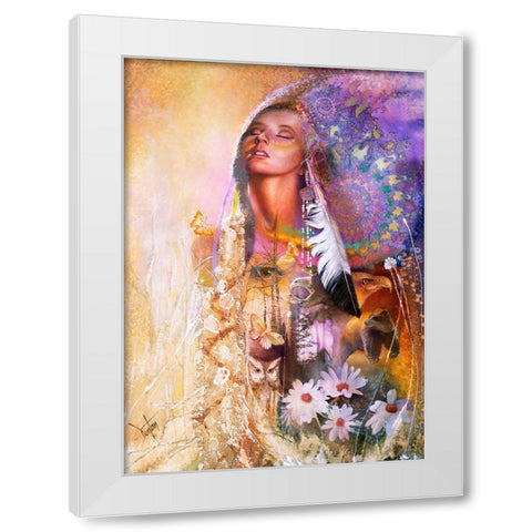 Sacred Visions White Modern Wood Framed Art Print by Lund, Denton
