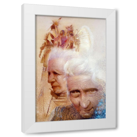 Indian Market White Modern Wood Framed Art Print by Lund, Denton