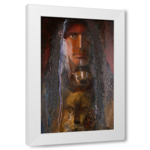 Brotherhood White Modern Wood Framed Art Print by Lund, Denton