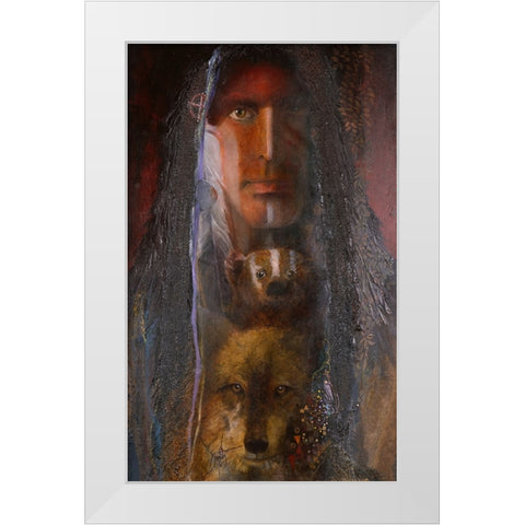 Brotherhood White Modern Wood Framed Art Print by Lund, Denton