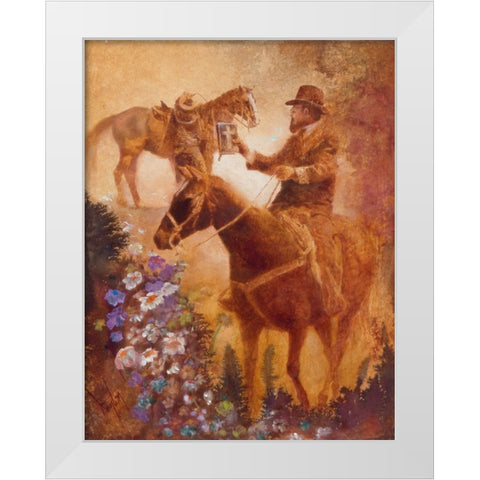 The Country Preacher White Modern Wood Framed Art Print by Lund, Denton