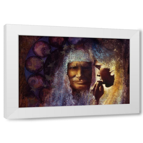 Consultation White Modern Wood Framed Art Print by Lund, Denton