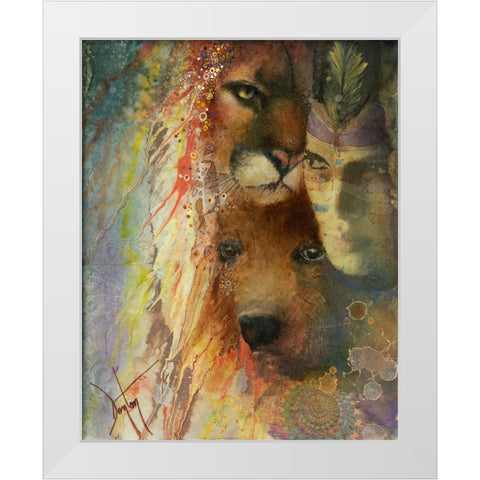 Shared Spirits White Modern Wood Framed Art Print by Lund, Denton