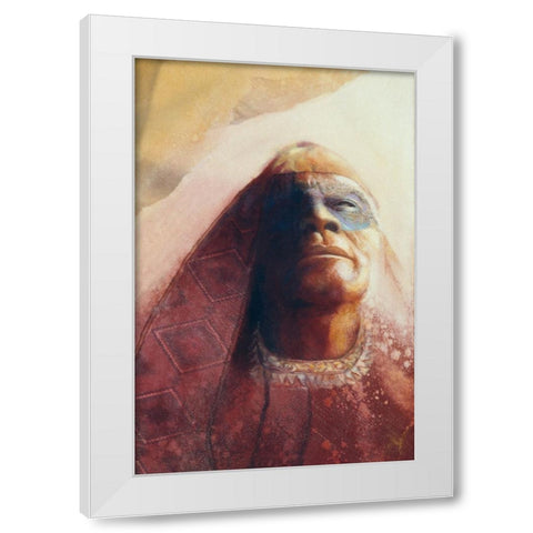 Waiting For A Vision White Modern Wood Framed Art Print by Lund, Denton