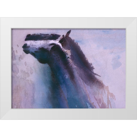 Shadows White Modern Wood Framed Art Print by Lund, Denton