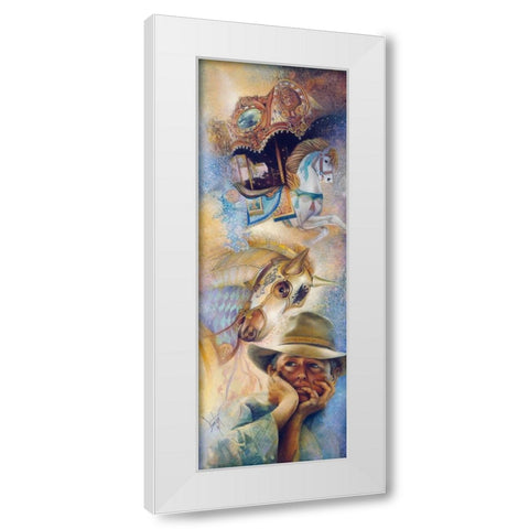 Daydreams White Modern Wood Framed Art Print by Lund, Denton