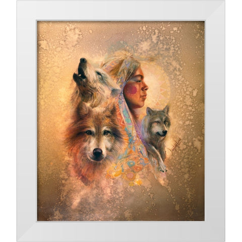Unity White Modern Wood Framed Art Print by Lund, Denton