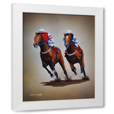 Heading for Home White Modern Wood Framed Art Print by Engler, Don