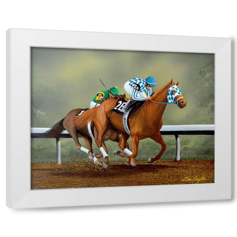 Let Him Go White Modern Wood Framed Art Print by Engler, Don