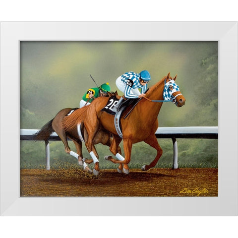 Let Him Go White Modern Wood Framed Art Print by Engler, Don