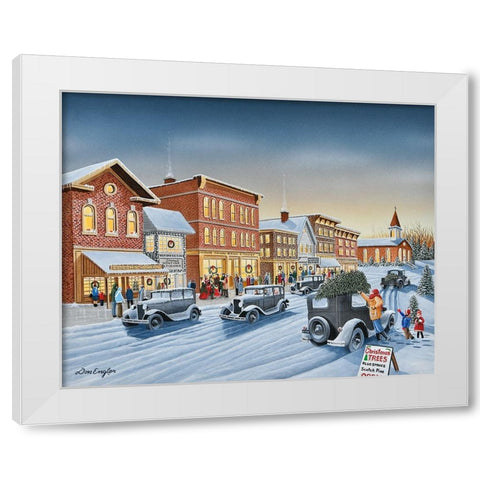 Old Fashion Christmas White Modern Wood Framed Art Print by Engler, Don