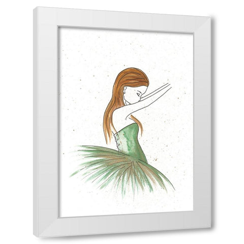 007b White Modern Wood Framed Art Print by Steel, Emma