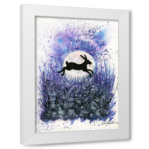 091a White Modern Wood Framed Art Print by Steel, Emma