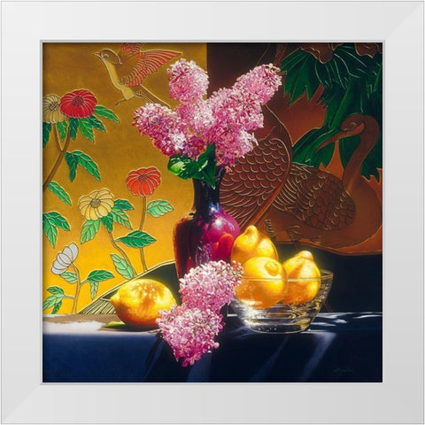 Yng Yang White Modern Wood Framed Art Print by Chartier, Francois