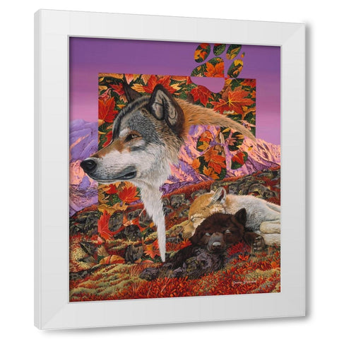 Alaska Dreaming White Modern Wood Framed Art Print by Stevenson, Graeme