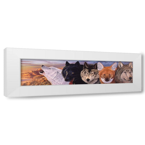 Connections 2 White Modern Wood Framed Art Print by Stevenson, Graeme