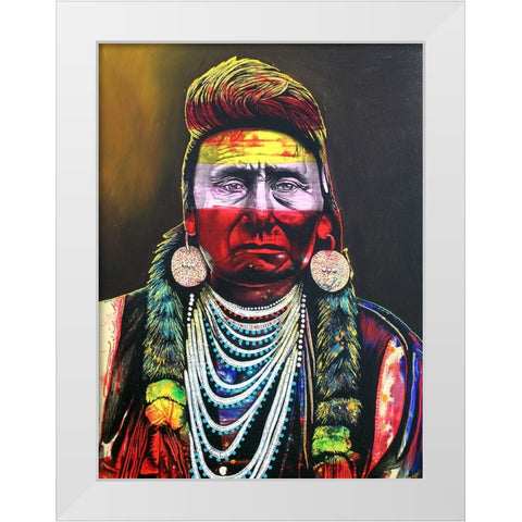 Eternal Sorrow White Modern Wood Framed Art Print by Stevenson, Graeme