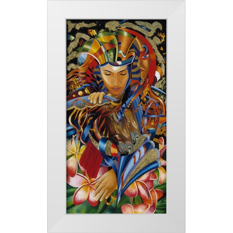 Isis Rising White Modern Wood Framed Art Print by Stevenson, Graeme