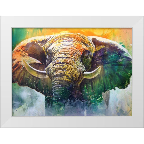 Ivory Mists White Modern Wood Framed Art Print by Stevenson, Graeme