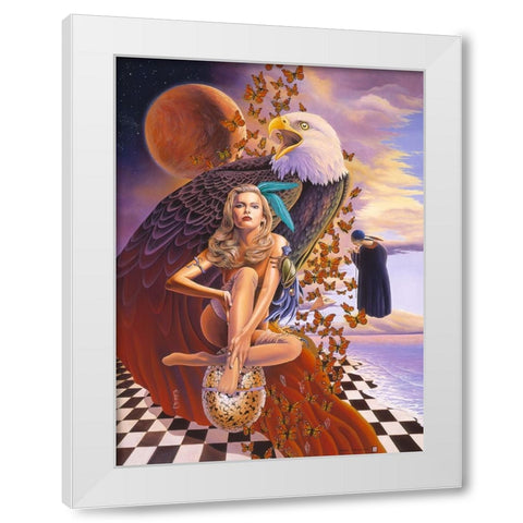 My Time White Modern Wood Framed Art Print by Stevenson, Graeme