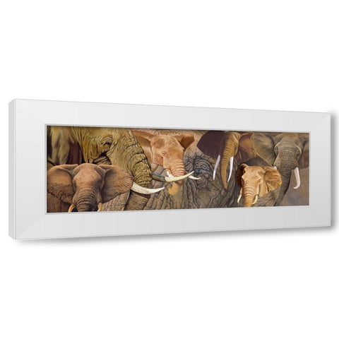 Long Ele White Modern Wood Framed Art Print by Stevenson, Graeme