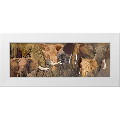 Long Ele White Modern Wood Framed Art Print by Stevenson, Graeme