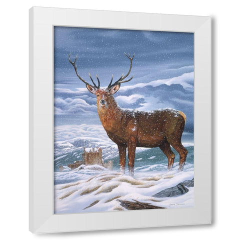 Royal Scot White Modern Wood Framed Art Print by Stevenson, Graeme