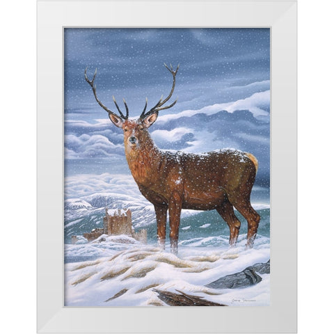 Royal Scot White Modern Wood Framed Art Print by Stevenson, Graeme