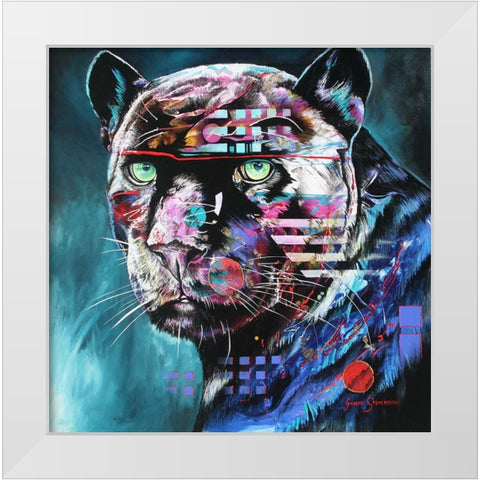 The Black Night White Modern Wood Framed Art Print by Stevenson, Graeme