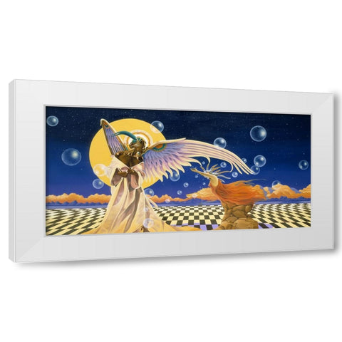 The Guff White Modern Wood Framed Art Print by Stevenson, Graeme