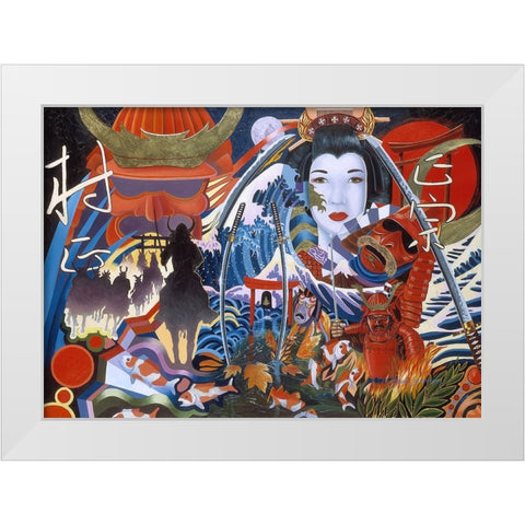 The Legend White Modern Wood Framed Art Print by Stevenson, Graeme