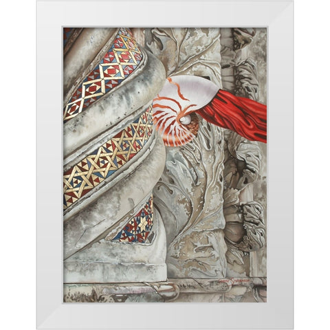 The Truth Be Known White Modern Wood Framed Art Print by Stevenson, Graeme