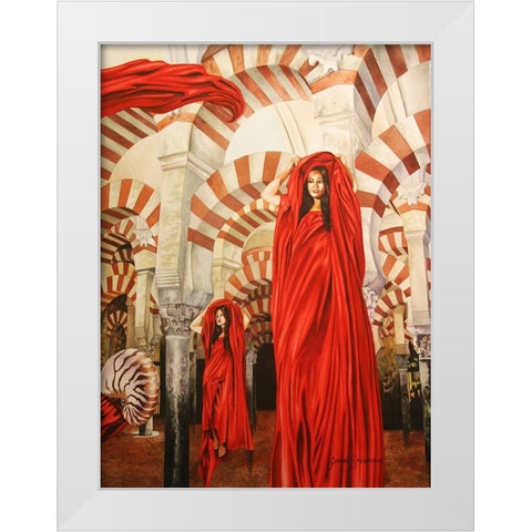 The Death Of Subjugation White Modern Wood Framed Art Print by Stevenson, Graeme