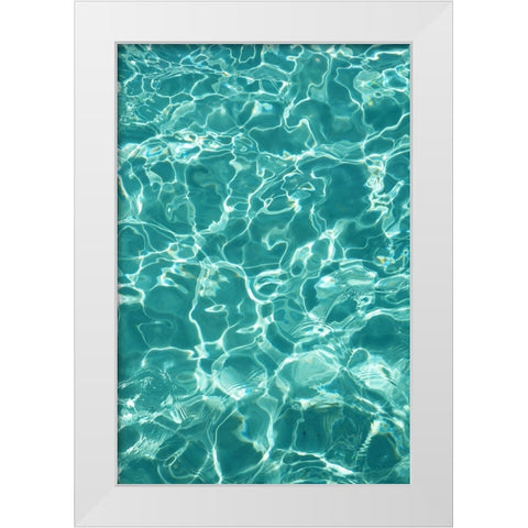Water Meditation 1 White Modern Wood Framed Art Print by Jenny Rainbow Fine Art