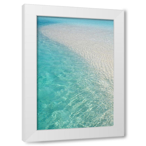 Water Meditation White Modern Wood Framed Art Print by Jenny Rainbow Fine Art