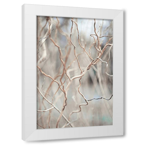 Lost World White Modern Wood Framed Art Print by Jenny Rainbow Fine Art