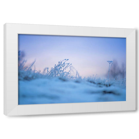 Magic Winter Moments 2 White Modern Wood Framed Art Print by Jenny Rainbow Fine Art