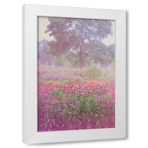 Monet Spring White Modern Wood Framed Art Print by Jenny Rainbow Fine Art