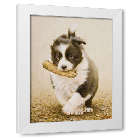 222 White Modern Wood Framed Art Print by Silver, John