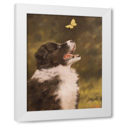 306 White Modern Wood Framed Art Print by Silver, John