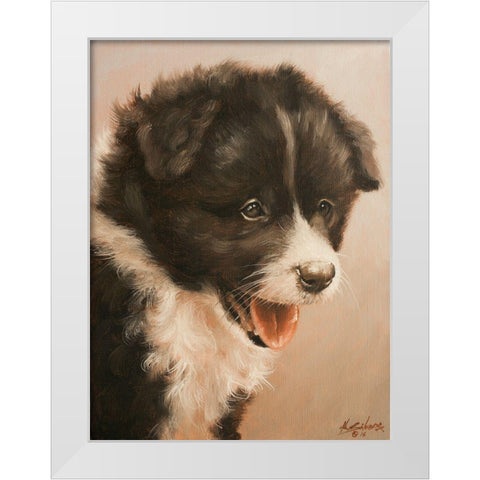 307 White Modern Wood Framed Art Print by Silver, John