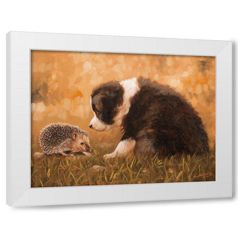 309 White Modern Wood Framed Art Print by Silver, John