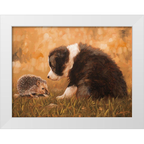 309 White Modern Wood Framed Art Print by Silver, John