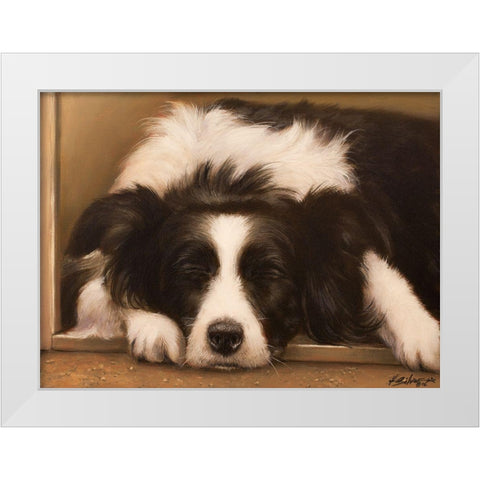 310 White Modern Wood Framed Art Print by Silver, John