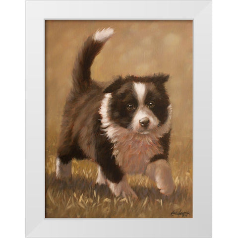 317 White Modern Wood Framed Art Print by Silver, John