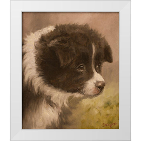 346 White Modern Wood Framed Art Print by Silver, John