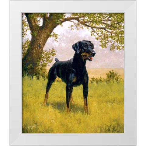 115-A White Modern Wood Framed Art Print by Silver, John