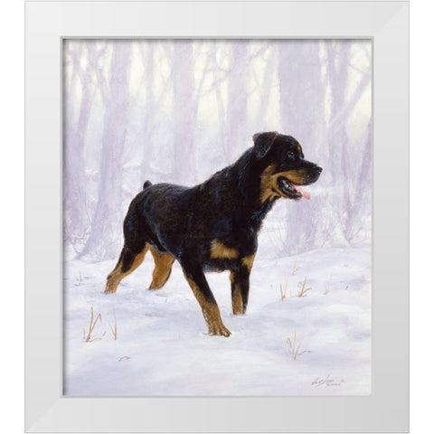 Jsm31-B White Modern Wood Framed Art Print by Silver, John