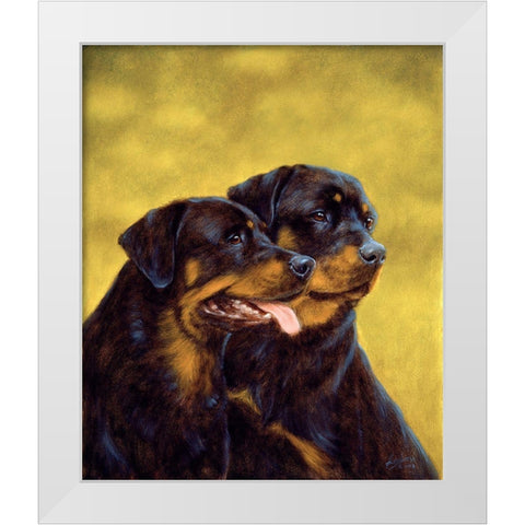 Jsm36-B White Modern Wood Framed Art Print by Silver, John