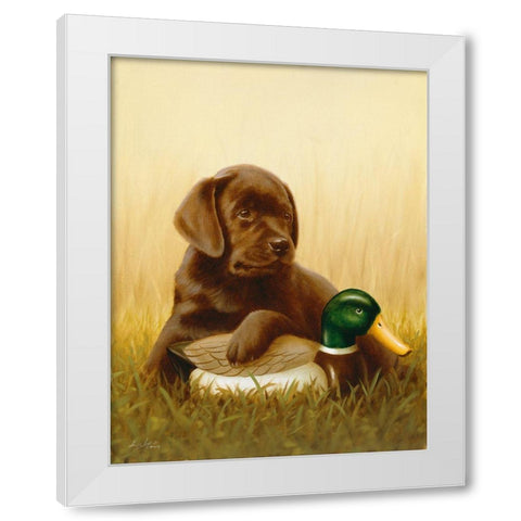 Jsm38-A White Modern Wood Framed Art Print by Silver, John